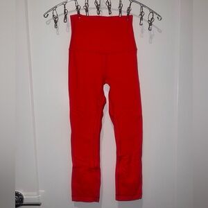 Red Lululemon Align 25”